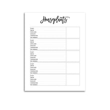 Load image into Gallery viewer, Houseplant Planner Page | City