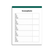 Load image into Gallery viewer, Houseplant Planner Page | Classic-Rings and Disc Planner-Confetti Saturday