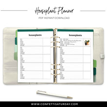 Load image into Gallery viewer, Houseplant Planner Pages-Confetti Saturday
