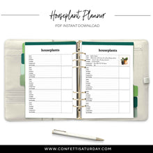 Load image into Gallery viewer, Houseplant Planner Pages-Confetti Saturday