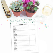 Load image into Gallery viewer, Houseplant Planner Page | Signature Confetti

