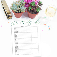 Load image into Gallery viewer, Houseplant Planner Page | Signature Confetti