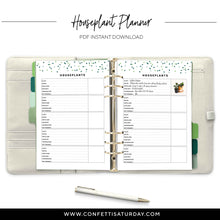 Load image into Gallery viewer, Houseplant Planner Pages-Confetti Saturday