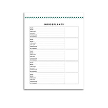 Load image into Gallery viewer, Houseplant Planner Page | Signature Stripe