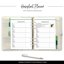 Load image into Gallery viewer, Houseplant Planner Pages-Confetti Saturday