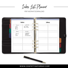 Load image into Gallery viewer, Inbox List Planner Inserts Printable-Confetti Saturday