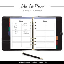 Load image into Gallery viewer, Inbox List Planner Inserts Printable-Confetti Saturday
