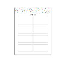 Load image into Gallery viewer, Inbox List Page | Signature Confetti-Rings and Disc Planner-Confetti Saturday