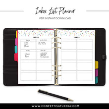 Load image into Gallery viewer, Inbox List Planner Refill Printable-Confetti Saturday
