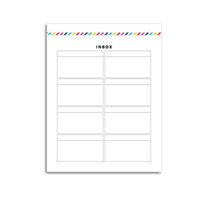 Inbox List Page | Signature Stripe-Rings and Disc Planner-Confetti Saturday