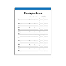 Load image into Gallery viewer, Klarna Purchase Tracker | Classic-Rings and Disc Planner-Confetti Saturday