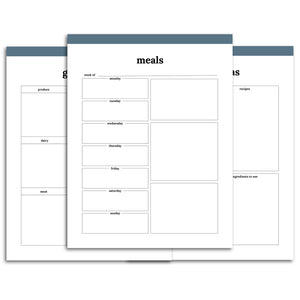 Meal Planner | Classic-Rings and Disc Planner-Confetti Saturday