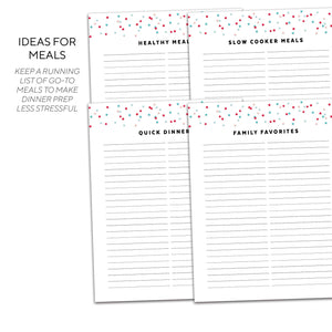 Meal Planner | Signature Confetti