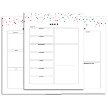 Load image into Gallery viewer, Printable-Meal Planner | Signature Confetti-Rings and Disc Planner-Confetti Saturday
