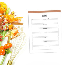 Load image into Gallery viewer, Menu Planner | Classic