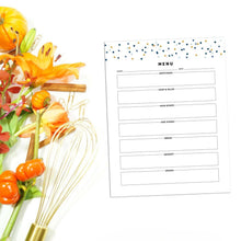 Load image into Gallery viewer, Menu Planner | Signature Confetti
