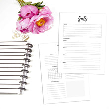 Load image into Gallery viewer, Monthly Goal Planner Inserts | City