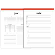Load image into Gallery viewer, Monthly Goal Planner | Classic-Rings and Disc Planner-Confetti Saturday