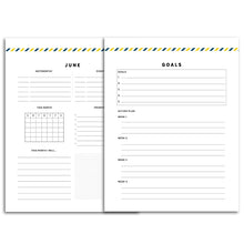 Load image into Gallery viewer, Monthly Goal Planner | Signature Stripe