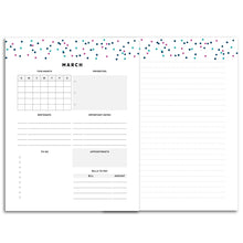 Load image into Gallery viewer, Printable-Monthly Overview Planner | Signature Confetti-Rings and Disc Planner-Confetti Saturday
