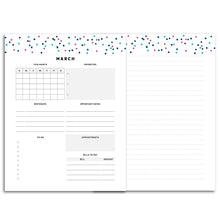 Load image into Gallery viewer, Printable-Monthly Overview Planner | Signature Confetti-Rings and Disc Planner-Confetti Saturday