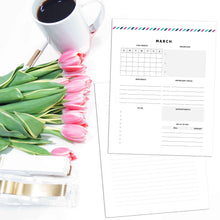 Load image into Gallery viewer, Monthly Overview Planner | Signature Stripe