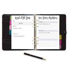 Load image into Gallery viewer, New Year's Resolutions Planner Page-Confetti Saturday