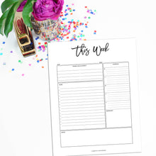 Load image into Gallery viewer, Weekly Planner Notepad