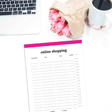Load image into Gallery viewer, Online Shopping Tracker | Classic-Rings and Disc Planner-Confetti Saturday