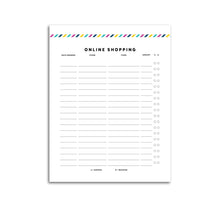 Load image into Gallery viewer, Online Shopping Tracker | Signature Stripe