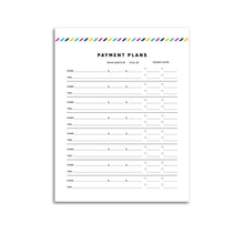 Load image into Gallery viewer, Payment Plan Tracker | Signature Stripe