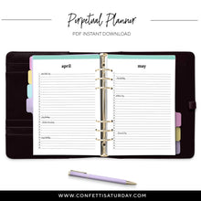 Load image into Gallery viewer, Monthly List Planner-Confetti Saturday