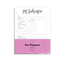 Load image into Gallery viewer, Pet Planner Inserts | City