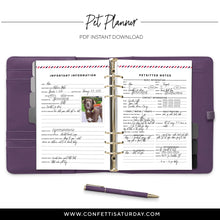 Load image into Gallery viewer, Dog Planner Pages: Printable Inserts-Confetti Saturday