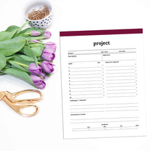 Load image into Gallery viewer, Project Planner Page | Classic-Rings and Disc Planner-Confetti Saturday