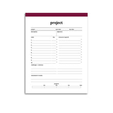 Load image into Gallery viewer, Project Planner Page | Classic-Rings and Disc Planner-Confetti Saturday