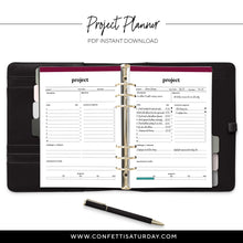 Load image into Gallery viewer, Project Planner Inserts-Confetti Saturday