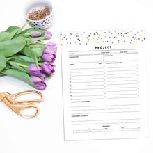 Load image into Gallery viewer, Project Planner Page | Signature Confetti