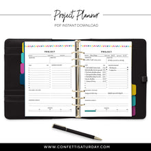 Load image into Gallery viewer, Project Planner Pages-Confetti Saturday