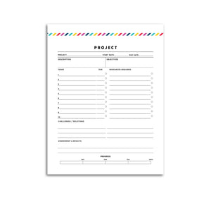 Project Planner Page | Signature Stripe
