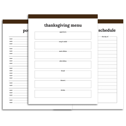 Thanksgiving Planner | Classic-Rings and Disc Planner-Confetti Saturday
