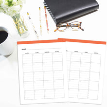 Load image into Gallery viewer, Monthly Priorities Planner, Undated | Classic-Rings and Disc Planner-Confetti Saturday
