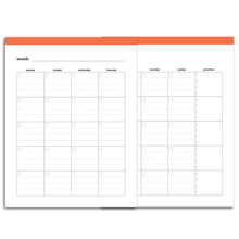 Load image into Gallery viewer, Monthly Priorities Planner, Undated | Classic-Rings and Disc Planner-Confetti Saturday