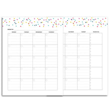 Load image into Gallery viewer, Printable-Monthly Priorities Planner, Undated | Signature Confetti-Rings and Disc Planner-Confetti Saturday