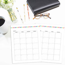 Load image into Gallery viewer, Monthly Priorities Planner, Undated | Signature Stripe