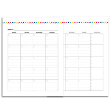 Load image into Gallery viewer, Monthly Priorities Planner, Undated | Signature Stripe