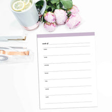 Load image into Gallery viewer, Weekly Planner, Undated v2 | Classic-Rings and Disc Planner-Confetti Saturday