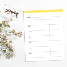 Load image into Gallery viewer, Weekly Planner, Undated v3 | Classic-Rings and Disc Planner-Confetti Saturday