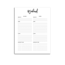 Load image into Gallery viewer, Weekend Planner Page | City