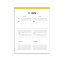 Load image into Gallery viewer, Weekend Planner Page | Classic